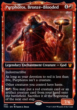 Purphoros, Bronze-Blooded⁣ - Theros Beyond Death: Extras⁣ (Mythic)⁣ [265]