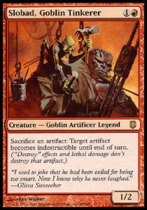 Slobad, Goblin Tinkerer⁣ - Darksteel⁣ (Rare)⁣ [69]