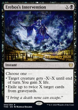 Erebos's Intervention (V.2) - Theros Beyond Death: Promos (Rare) [PTHB-94]
