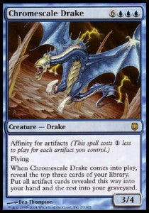 Chromescale Drake⁣ - Darksteel⁣ (Rare)⁣ [20]