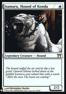 Isamaru, Hound of Konda⁣ - Mystery Booster⁣ (Rare)⁣ [19]