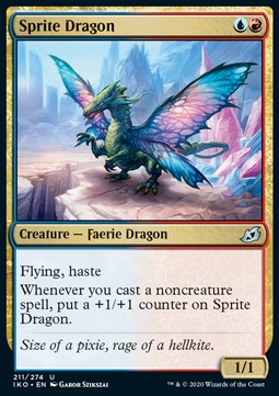 Sprite Dragon⁣ - Ikoria: Lair of Behemoths⁣ (Uncommon)⁣ [211]