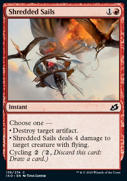 Shredded Sails⁣ - Ikoria: Lair of Behemoths⁣ (Common)⁣ [136]