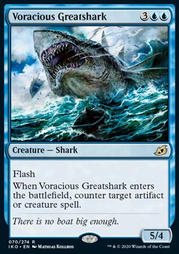 Voracious Greatshark⁣ - Ikoria: Lair of Behemoths⁣ (Rare)⁣ [70]
