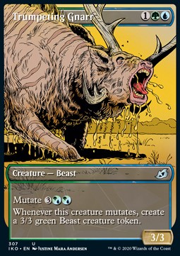 Trumpeting Gnarr⁣ - Ikoria: Lair of Behemoths: Extras⁣ (Uncommon)⁣ [307]