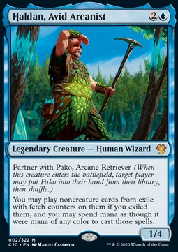 Haldan, Avid Arcanist⁣ - Commander: Ikoria⁣ (Mythic)⁣ [2]