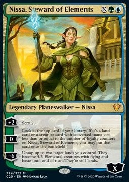 Nissa, Steward of Elements⁣ - Commander: Ikoria⁣ (Mythic)⁣ [224]