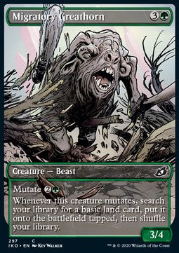 Migratory Greathorn⁣ - Ikoria: Lair of Behemoths: Extras⁣ (Common)⁣ [297]