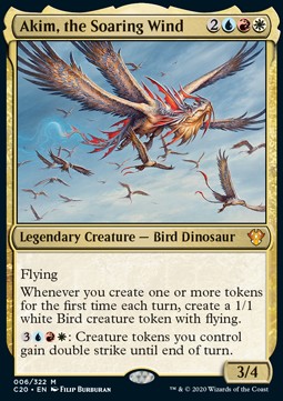 Akim, the Soaring Wind⁣ - Commander: Ikoria⁣ (Mythic)⁣ [6]