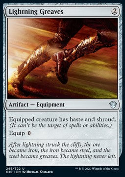 Lightning Greaves⁣ - Commander: Ikoria⁣ (Uncommon)⁣ [245]