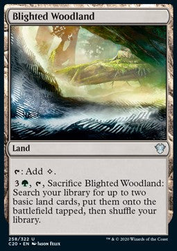 Blighted Woodland⁣ - Commander: Ikoria⁣ (Uncommon)⁣ [258]