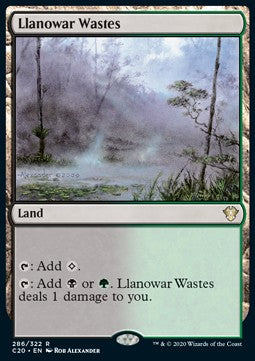 Llanowar Wastes⁣ - Commander: Ikoria⁣ (Rare)⁣ [286]