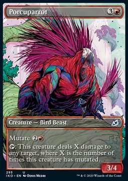 Porcuparrot⁣ - Ikoria: Lair of Behemoths: Extras⁣ (Uncommon)⁣ [293]