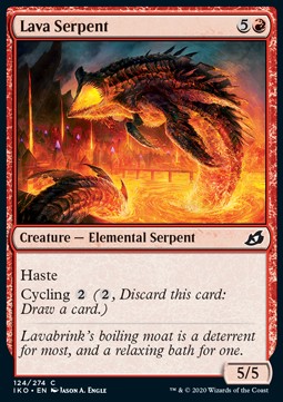 Lava Serpent⁣ - Ikoria: Lair of Behemoths⁣ (Common)⁣ [124]