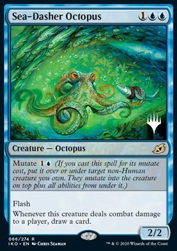 Sea-Dasher Octopus (V.1)⁣ - Ikoria: Lair of Behemoths: Promos⁣ (Rare)⁣ [66]