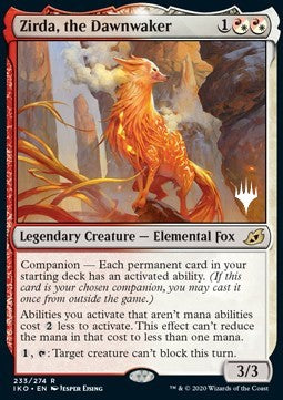 Zirda, the Dawnwaker (V.1)⁣ - Ikoria: Lair of Behemoths: Promos⁣ (Rare)⁣ [233]