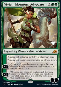 Vivien, Monsters' Advocate (V.1)⁣ - Ikoria: Lair of Behemoths: Promos⁣ (Mythic)⁣ [175]