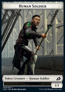 Human Soldier Token (White 1/1) (V.2)⁣ - Ikoria: Lair of Behemoths: Extras⁣ (Token)⁣ [T04]