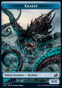 Kraken Token (Blue 8/8)⁣ - Ikoria: Lair of Behemoths: Extras⁣ (Token)⁣ [T06]