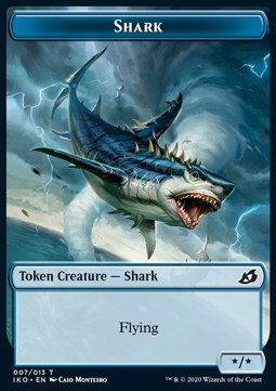 Shark Token (Blue */*)⁣ - Ikoria: Lair of Behemoths: Extras⁣ (Token)⁣ [T07]