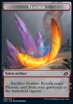 Feather Token⁣ - Ikoria: Lair of Behemoths: Extras⁣ (Token)⁣ [T09]