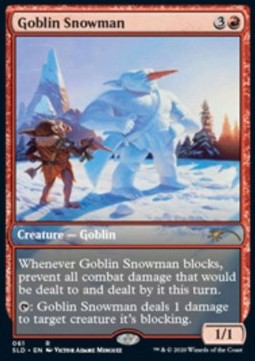 Goblin Snowman⁣ - Secret Lair Drop Series⁣ (Rare)⁣ [61]