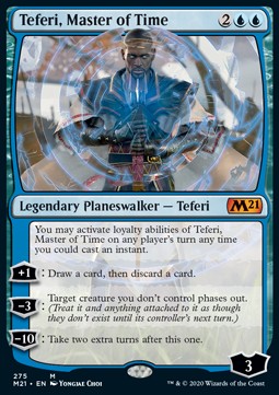 Teferi, Master of Time (V.1)⁣ - Core 2021: Extras⁣ (Mythic)⁣ [275]