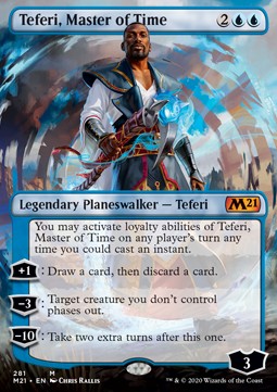 Teferi, Master of Time (V.4)⁣ - Core 2021: Extras⁣ (Mythic)⁣ [281]