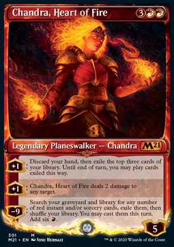 Chandra, Heart of Fire (V.2)⁣ - Core 2021: Extras⁣ (Mythic)⁣ [301]
