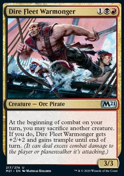 Dire Fleet Warmonger⁣ - Core 2021⁣ (Uncommon)⁣ [217]