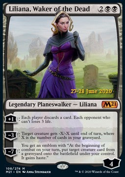 Liliana, Waker of the Dead (V.2)⁣ - Core 2021: Promos⁣ (Mythic)⁣ [108]