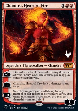 Chandra, Heart of Fire (V.1) - Core 2021: Promos (Mythic) [PM21-135]