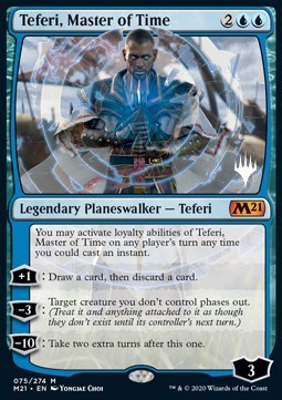 Teferi, Master of Time (V.1)⁣ - Core 2021: Promos⁣ (Mythic)⁣ [75]