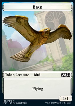 Bird Token (W 1/1) // Treasure Token⁣ - Core 2021: Extras⁣ (Token)⁣ [T 02/15]