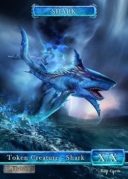 Shark Token (Blue */*) (V.2)⁣ - GnD Cards⁣ (Token)