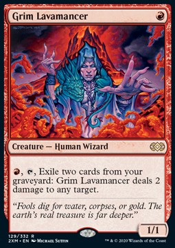Grim Lavamancer⁣ - Double Masters⁣ (Rare)⁣ [129]