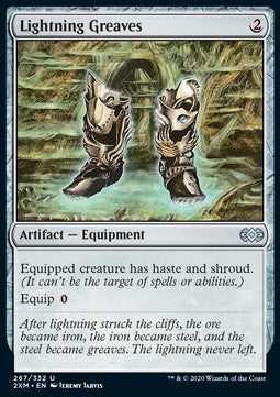 Lightning Greaves⁣ - Double Masters⁣ (Uncommon)⁣ [267]