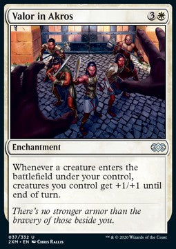 Valor in Akros⁣ - Double Masters⁣ (Uncommon)⁣ [37]