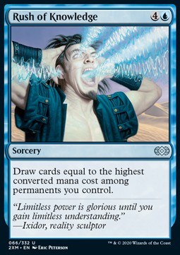Rush of Knowledge⁣ - Double Masters⁣ (Uncommon)⁣ [66]