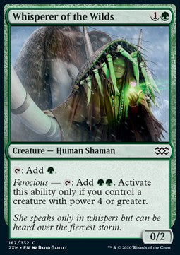 Whisperer of the Wilds⁣ - Double Masters⁣ (Common)⁣ [187]