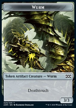 Wurm Token (Artifact 3/3 Deathtouch)⁣ - Double Masters: Extras⁣ (Token)⁣ [T29]
