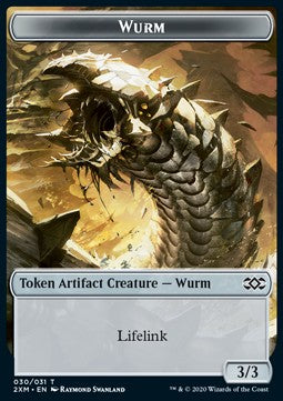 Wurm Token (Artifact 3/3 Lifelink)⁣ - Double Masters: Extras⁣ (Token)⁣ [T30]