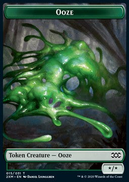 Ooze Token (G */*) // Wurm Token (A 3/3 Lifelink)⁣ - Double Masters: Extras⁣ (Token)⁣ [T 15/30]