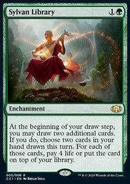 Sylvan Library⁣ - Commander Collection: Green⁣ (Rare)⁣ [5]