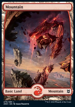 Mountain (V.2)⁣ - Zendikar Rising⁣ (Land)⁣ [276]
