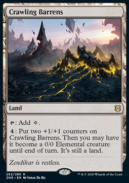 Crawling Barrens⁣ - Zendikar Rising⁣ (Rare)⁣ [262]