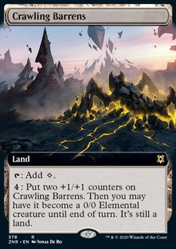 Crawling Barrens⁣ - Zendikar Rising: Extras⁣ (Rare)⁣ [378]