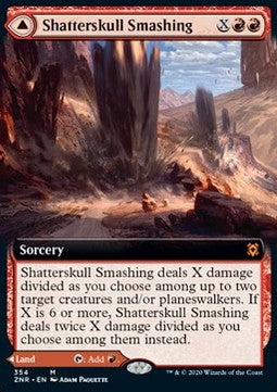 Shatterskull Smashing // Shatterskull, the Hammer Pass⁣ - Zendikar Rising: Extras⁣ (Mythic)⁣ [354]