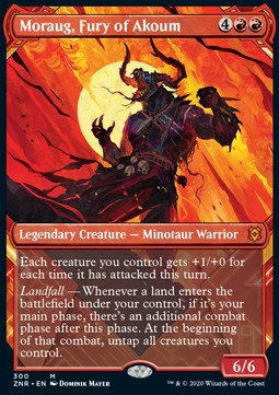 Moraug, Fury of Akoum⁣ - Zendikar Rising: Extras⁣ (Mythic)⁣ [300]