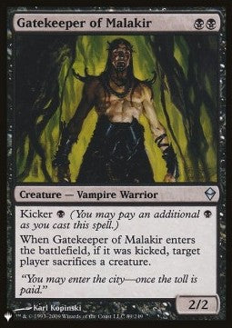 Gatekeeper of Malakir - The List (Uncommon) [ZNL-89]